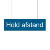 Infobanner med tekst hold afstand. Alt til butikken. Alttilbutikken.dk. Alttilbutikken